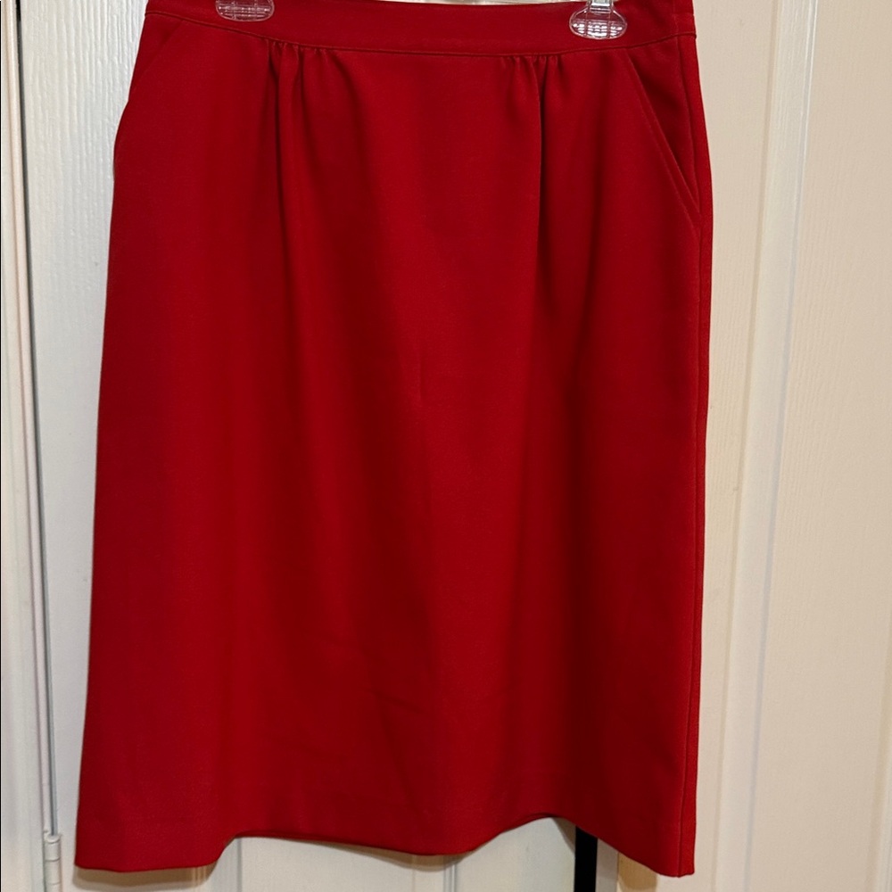 Chic Red A-Line Women's Skirt